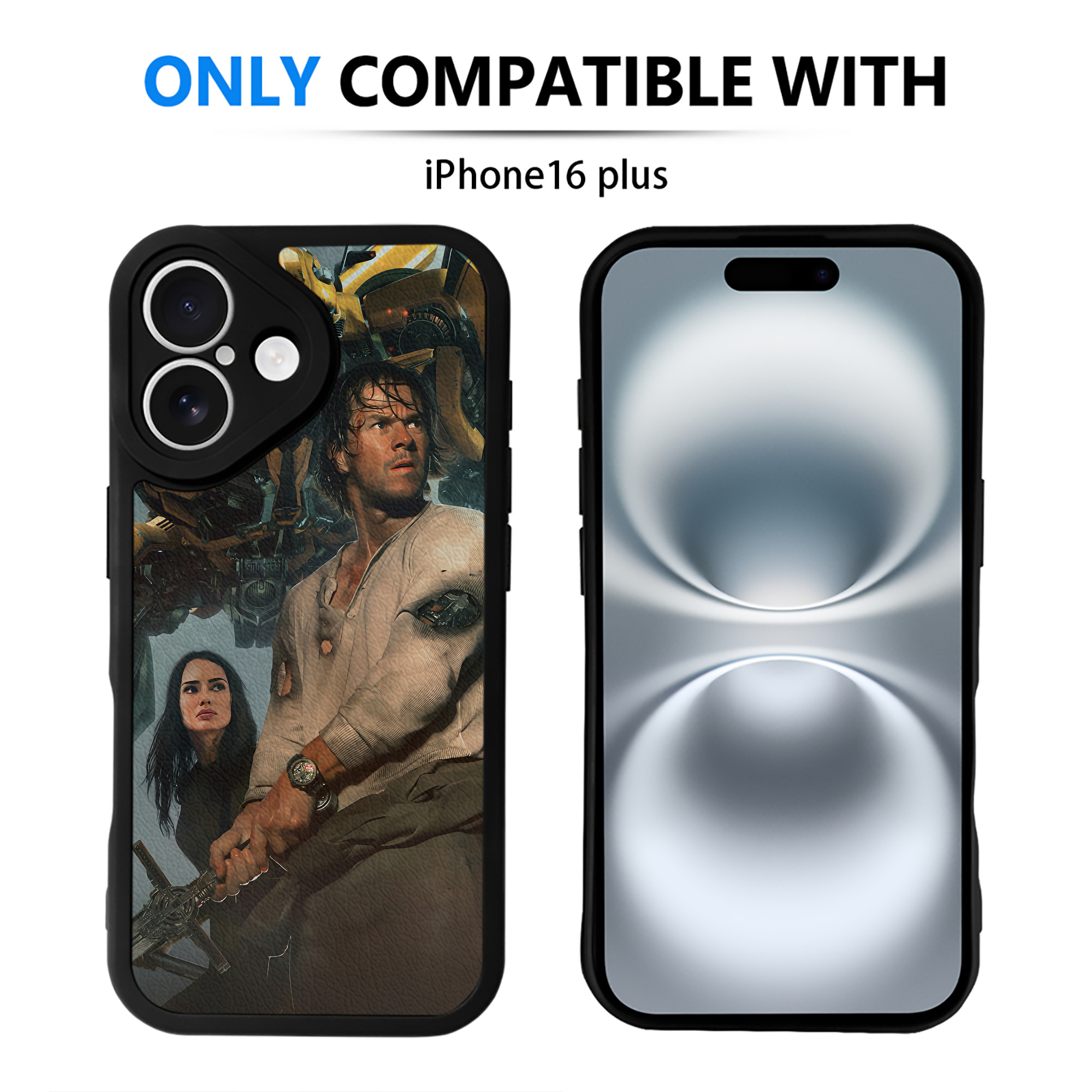 （画像用） Transformers トランスフォーマー 【iPhone 16シリーズ対応】シリコンスマホケース（レザー調） 材質：シリコン